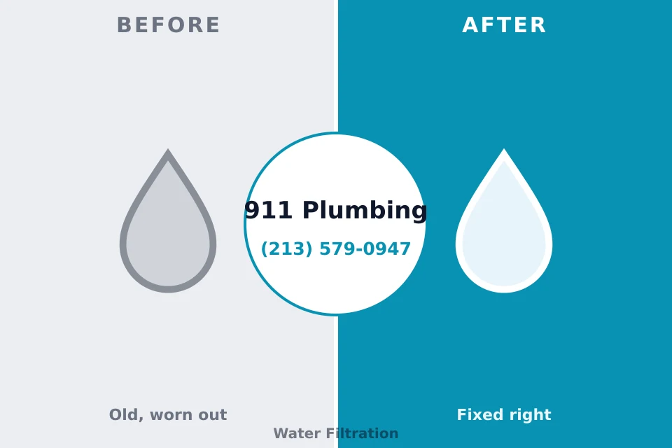 Before and after: plumbing company Avon, IN